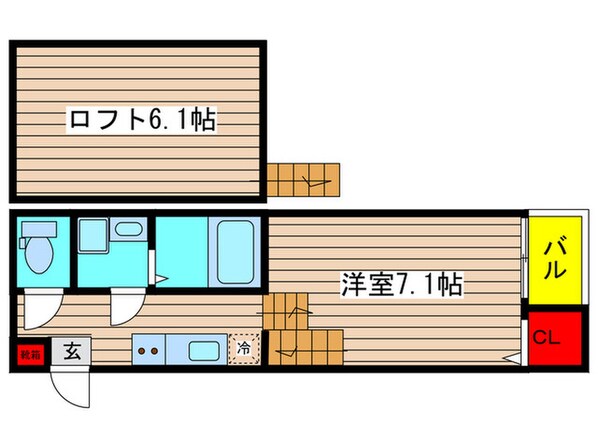 Sereno内田橋の物件間取画像